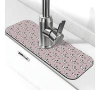 Tappeto per lavello da cucina con design salsiccia n. 1039, assorbente ad asciugatura rapida, protezione dagli schizzi, bel tappetino di scarico per lavello da cucina