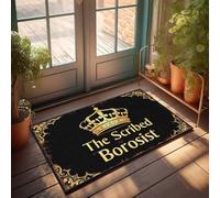 Tappeto per porta autunnale The Scribed Borosist: Crowned Legacy, zerbino per scarpe by Door Man Cave Accessories (50 x 80 cm)