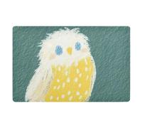 Tappeto per porta d'ingresso, motivo uccellino giallo, 81,3 x 50,8 cm, con retro in gomma antiscivolo, lavabile, per tutte le stagioni, adatto per tutte le stagioni, tappeto da cucina per vacanze