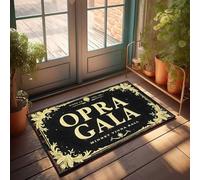 Tappeto per porta d'ingresso, per esterni con eleganza dorata: l'annuale Opera Gala Invitation, zerbino autunnale per esterni, per porta d'ingresso (65 x 90 cm)