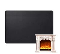 Tappeto per resistente al fuoco,Tappeto per resistente al fuoco,Tappetino antiscivolo per protezione del pavimento della stufa a legna - Tappetino rettangolare resistente al fuoco pa