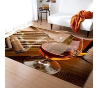 Tappeto Per Sala Giochi Con Stampa 3D Vino D'Annata 200 X 300 Cm - Moquette Antiscivolo Per Porta Interna - Morbido Al Tatto - Fibra Di Poliestere - Facile Da Pulire - Adatto Per Camera /3541014454752
