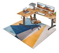 Tappeto per Sedia con Ruote, Tappeto Sedia Ufficio Tappeto per Sedia, 120 x 140 cm Tappeto Sedia Gaming Pavimento Tappetino Protettivo per Sedia da Ufficio, Tappeto Salvapavimento Antiscivolo