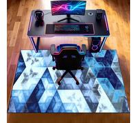 Tappeto per Sedia Ufficio Gaming, Tappetino per Pavimenti Duri Antiscivolo Tappeto per Sedia con Ruote, Tappeto Sotto Scrivania 60 x 120 cm, Rettangolare Tappeto Sedia Proteggi Moquette Multiuso