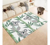 Tappeto per soggiorno, camera da letto, cartone animato, animale, koala, morbido, lavabile, antiscivolo, tappetino per la cameretta dei bambini, decorazione 50x100cm/20x39in