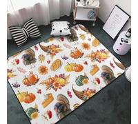 Tappeto per soggiorno, camera da letto, tacchini del Ringraziamento, 1 morbido tappeto lavabile, 3 x 5 cm, tappeto antiscivolo, tappeto per interni, decorazione estetica per camera da letto