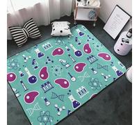 Tappeto per soggiorno, camera da letto, tappeto scienza della carne coltivata, morbido, lavabile, 3 x 5 cm, tappeto antiscivolo, tappeto per interni, decorazione estetica per camera da letto