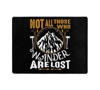 Tappeto per soggiorno, morbido, lavabile, per camera da letto, 150 x 122 cm, con scritta in inglese "Not All Those Who Wander are Lost 1", per camera da letto e soggiorno