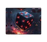 Tappeto per soggiorno, morbido, lavabile, per camera da letto, 150 x 122 cm, per interni, camera da letto e soggiorno, colore: rosso cosmico