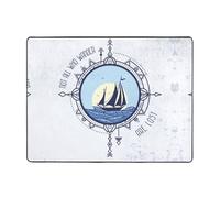 Tappeto per soggiorno, morbido, lavabile, per camera da letto, 160 x 122 cm, con scritta in inglese "Not All Who Wander are Lost2", per interni, camera da letto e soggiorno
