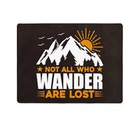 Tappeto per soggiorno, morbido, lavabile, per camera da letto, 160 x 122 cm, con scritta in inglese "Not All Who Wander are Lost4", per interni, camera da letto e soggiorno