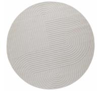 Tappeto per uso interno ed esterno PALMERAS Crema Ø 200 CM
