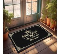 Tappeto personalizzato Welcome | Keep Calm I'm The Best Hr Manager - Cool For Man Cave & Dish/Light - Bubble Bath Mat Vasca Spa Massaggiatore, pavimento per casa (50 x 80 cm)