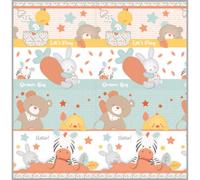 Tappeto pieghevole per bambini in schiuma morbida - area gioco sicura e confortevole - 150x150 cm - baby smile