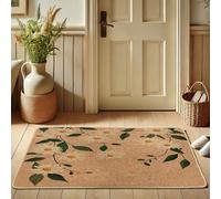 Tappeto Primavera Fiori Gialli per Interni ed Esterni Decorazione Casa in Gomma Impermeabile Antiscivolo Assorbimento Polvere Facile da Pulire 73x43cm