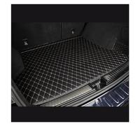 Tappeto Proteggi Baule Tappetino per bagagliaio in pelle resistente per 5 posti per Hyundai per Santa Fe 2024-2025, parti interne per tappeti auto(Beige nero)