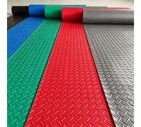 Tappeto Protettivo Per Pavimenti Antiscivolo In PVC,Tappeto Per Rimorchio | Resistente, antiscivolo, rinforzato, resistente all’acqua, alle fuoriuscite e alle macchie(Green,1.3x5m/4.2x16.4ft)
