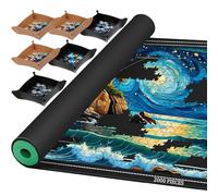 Tappeto Puzzle 2000 1500 1000 Pezzi, Tappetino Cornici per Puzzle, Roll Up Tavolo Jigsaw Puzzle Mat Storage Accessories per Adulti.