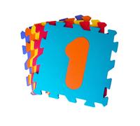 Tappeto Puzzle 5pz per Bambini Componibile Numeri Multicolore