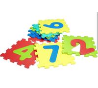 TAPPETO PUZZLE BAMBINI 20 PZ GIOCO TAPPETINO MORBIDO NUMERI COLORATI GOMMA