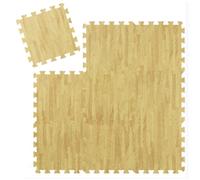 Tappeto Puzzle Eva tappetino componibile 9pz piscina palestra effetto legno