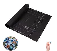 Tappeto Puzzle,Tappetino Puzzle Feltro,Tappeto Puzzle Bambini Adulti,Fino a 1500 Pezzi,Portatile Puzzle Roll Mat,Puzzle Roller,Tappetino per puzzle in Feltro,Adatto per Conservare i Puzzle (Nero)
