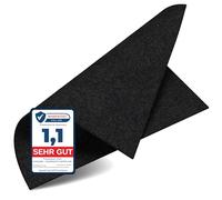 Tappeto refrattario 60x60 cm resistente al calore fino a 982 °C nero, tessuto refrattario antincendio ideale per barbecue, termoprotettivo non infiammabile, piastra ignifuga, protezione antincendio