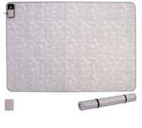 Tappeto riscaldante 150 x 100 cm con telecomando, 7 livelli di temperatura e timer