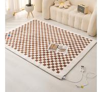 Tappeto riscaldante elettrico al grafene, tappeto riscaldante elettrico rimovibile, tappeto riscaldante con timer da 12 ore, scaldapiedi per yoga, tutte le stagioni(120x180cm)