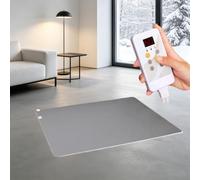 Tappeto riscaldante elettrico in grafene, | Superficie impermeabile e antiscivolo, temperatura regolabile/timer di 12 ore, per yoga, ufficio(B,200x200cm)