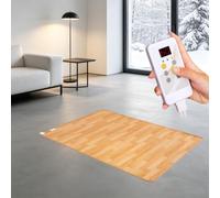 Tappeto riscaldante elettrico in grafene, | Superficie impermeabile e antiscivolo, temperatura regolabile/timer di 12 ore, per yoga, ufficio(C,100x200cm)