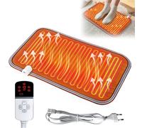 Tappeto Riscaldante Piedi, 50*30cm Tappetino Riscaldante Piedi, Tappetino Riscaldato Riscaldamento per Piedi, Scalda Piedi Casa Elettrico, Cuscino Scaldapiedi per Casa Ufficio, Temperatura Regolabile