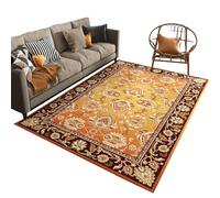 Tappeto riscaldato elettrico, tappeto riscaldato per pavimenti, tappeto riscaldato sottotappeto con timer e borsa portaoggetti regolabile, per esercizi invernali in casa, soggiorno(B,200x140cm)