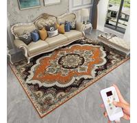 Tappeto riscaldato per pavimenti, riscaldatore a infrarossi per pavimenti, tappeto riscaldato sotto la scrivania con timer e temperatura regolabile, per ufficio/casa(D,100 * 200cm)