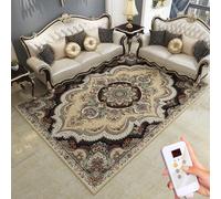 Tappeto riscaldato per pavimenti, riscaldatore a infrarossi per pavimenti, tappeto riscaldato sotto la scrivania con timer e temperatura regolabile, per ufficio/casa(C,140 * 200cm)