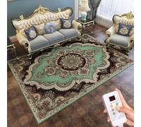 Tappeto riscaldato per pavimenti, riscaldatore a infrarossi per pavimenti, tappeto riscaldato sotto la scrivania con timer e temperatura regolabile, per ufficio/casa(B,120 * 200cm)