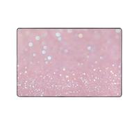 Tappeto rosa brillante per soggiorno, camera da letto, motivo astratto galassia, con retro antiscivolo, lavabile, in flanella, decorativo, per casa e ufficio, 120 x 180 cm