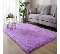 Tappeto Rosa, Camera da Letto Moderno, Tappetino per Camera da Letto, Tappeto per Soggiorno, Comodino, Divano (Dark Purple, 50x80)