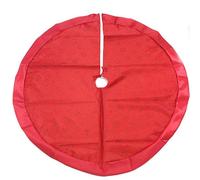 Tappeto rosso gonna copri piede base per albero di natale decorazioni natalizie