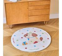 Tappeto Rotondo 200 Cm Cucciolo Carino Per Morbido Tappeto Soggiorno,Camera Da Letto, Con Retro Antiscivolo Lavabile,Decorazione Per La Casa