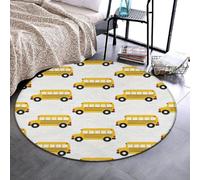 Tappeto rotondo antiscivolo Cool Carpet, 91 cm | Comodo, ideale come un autobus scolastico, leggero e perfetto per cucina, bagno e ufficio.