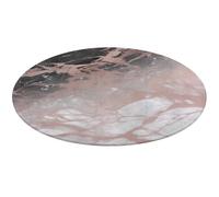 Tappeto rotondo color marmo oro rosa morbido tappetino da bagno assorbente tappetino da ingresso antiscivolo tappeto fattoria tappetino anteriore posteriore 60 x 60 cm per camera da letto soggiorno