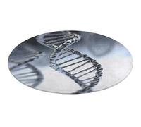 Tappeto rotondo con catena DNA, morbido, assorbente, tappetino da bagno per ingresso, antiscivolo, tappetino per porta anteriore e posteriore, 80 x 80 cm, per camera da letto, soggiorno, decorazione