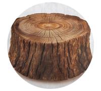 Tappeto rotondo con ceppo di quercia, lavabile, antiscivolo, per soggiorno, morbido, lavabile, per camera da letto, moderno, tappetino da yoga per stanza, ufficio, casa, regalo, 80 x 80 cm