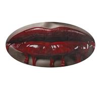 Tappeto rotondo con labbra rosse, lavabile, antiscivolo, per soggiorno, morbido, lavabile, per camera da letto, moderno, per yoga, ufficio, casa, regalo, 90 x 90 cm