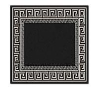 Tappeto rotondo dal design moderno con bordi per cucina, soggiorno, sala da pranzo, camera da letto, aula, sala giochi, asilo nido, corridoio, ø160 cm