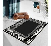 Tappeto rotondo dal design moderno con bordi per cucina, soggiorno, sala da pranzo, camera da letto, aula, sala giochi, asilo nido, corridoio, ø160 cm
