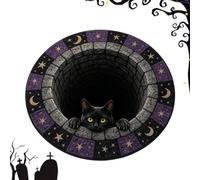 Tappeto Rotondo Halloween Tappeto 60 Cm Horror Realistico Occhio Di Gatto
