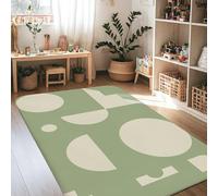 Tappeto rotondo, moderno, minimalista, quadrato, triangolo, nessuno verde, antiscivolo, resistente allo sbiadimento, tappeto estetico per la casa, per soggiorno, camera da letto, corridoio, scrivania