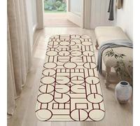 Tappeto rotondo moderno, minimalista, rettangolare, senza panna, antiscivolo, resistente allo sbiadimento, estetico per la casa, per cucina, ingresso, lavanderia, corridoio, decorativo, 6 x 1,5 m